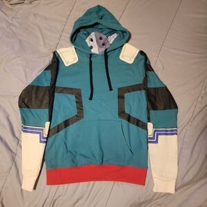 My Hero Academia Deku Cosplay Mask Hoodie